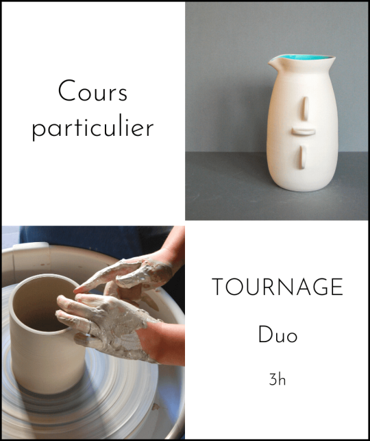 Cours duo tournage céramique ouest Paris 92 | Audrey Jezic Céramiques