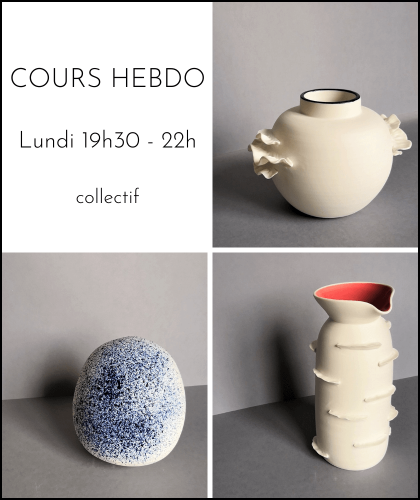 Cours hebdo poterie céramique ouest Paris | Audrey Jezic Céramiques