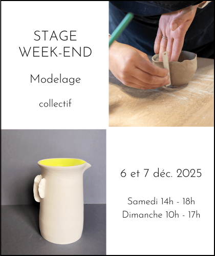 Stage modelage poterie céramique Suresnes | Audrey Jezic Céramiques