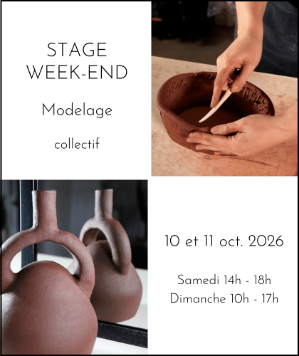 Stage modelage poterie céramique Suresnes | Audrey Jezic Céramiques