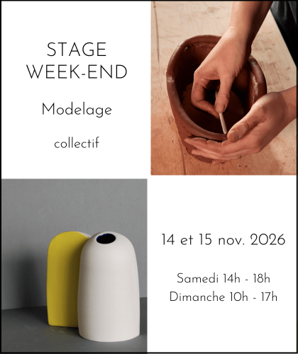 Stage modelage poterie céramique Suresnes | Audrey Jezic Céramiques